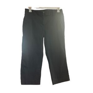 ACCESS Women’s Black Stretch Metro Fix Cropped Pants‎ Size 12 Inseam 21”
